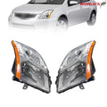 Set of 2 Halogen Headlights for Nissan Sentra (2010–2012) Chrome
