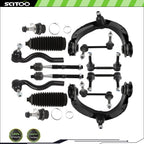 Set of 14 Control Arm Ball Joint Tie Rod End for Dodge Durango Jeep Grand Cherokee