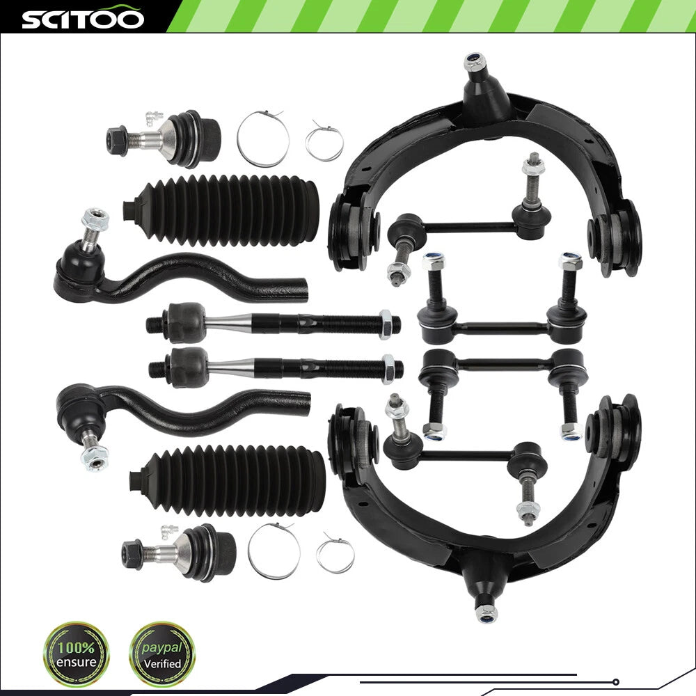 Set of 14 Control Arm Ball Joint Tie Rod End for Dodge Durango Jeep Grand Cherokee