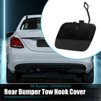Rear Bumper Tow Hook Cap for Mercedes Benz C-Class W205 (2015–2021) No.A2058850224 Black