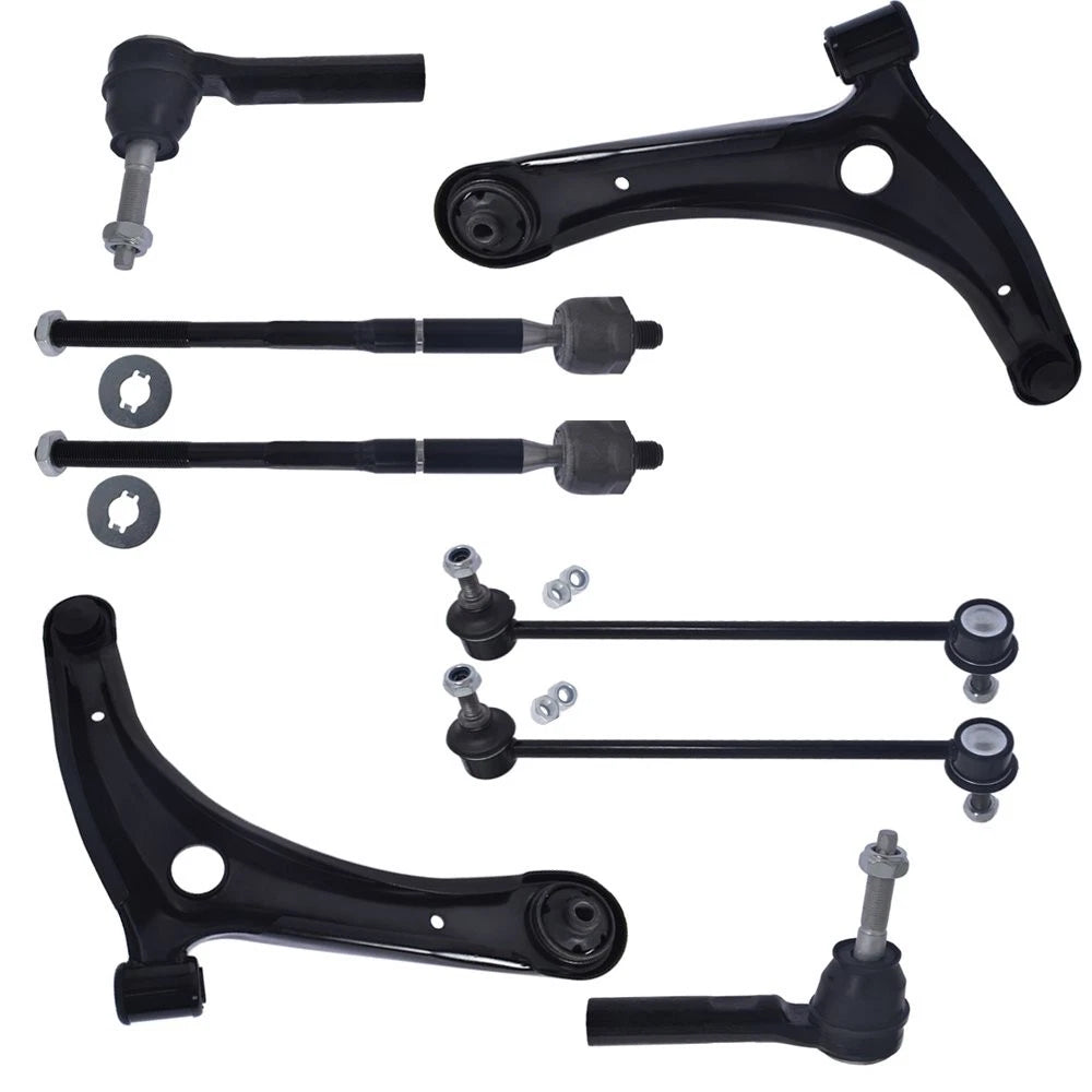 Set of 8 Control Arms and Tie Rods for Jeep Patriot (2007–2017)