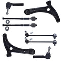 Set of 8 Control Arms and Tie Rods for Jeep Patriot (2007–2017)