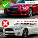 Front Bumper Lip Spoiler Splitter for Infiniti Q50 (2014–2017) Carbon Fiber