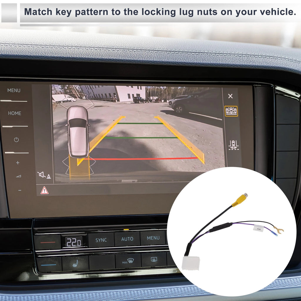 Rear View Camera Adapter Wire Harness Cable for Toyota (1 Pcs RCA 24P)