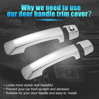 Set of 4 Side Door Handle Cover Trim for Toyota Tundra (2007–2020)