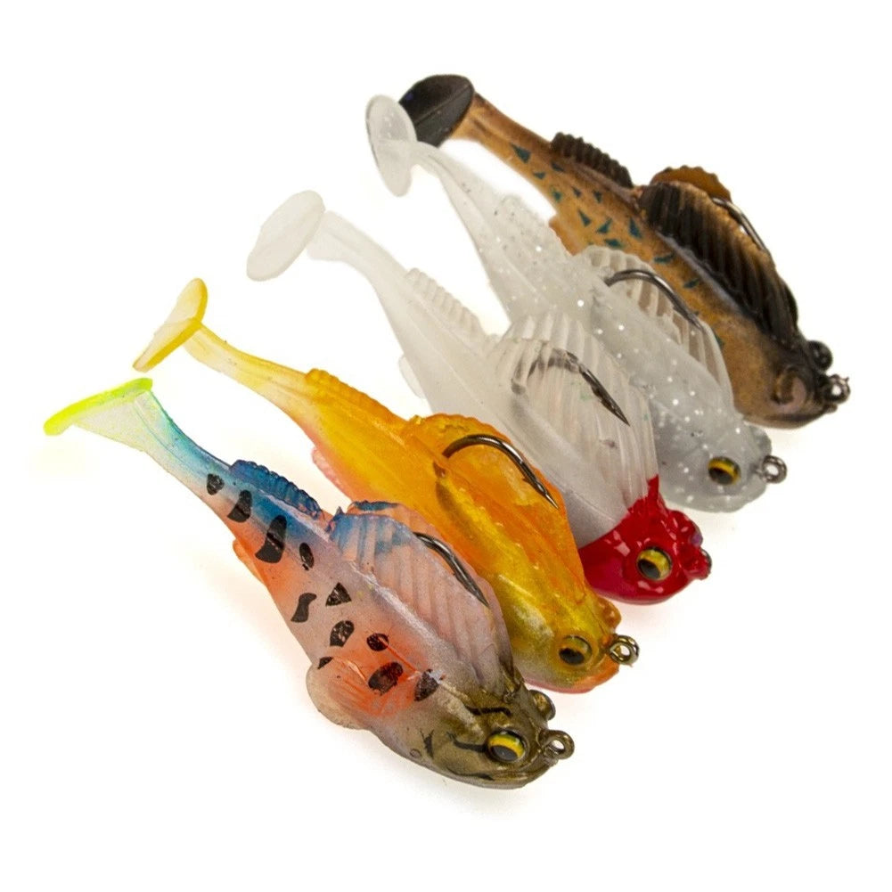 Pack of 5 Soft Bait Simulated Jump Fish for Catfishing