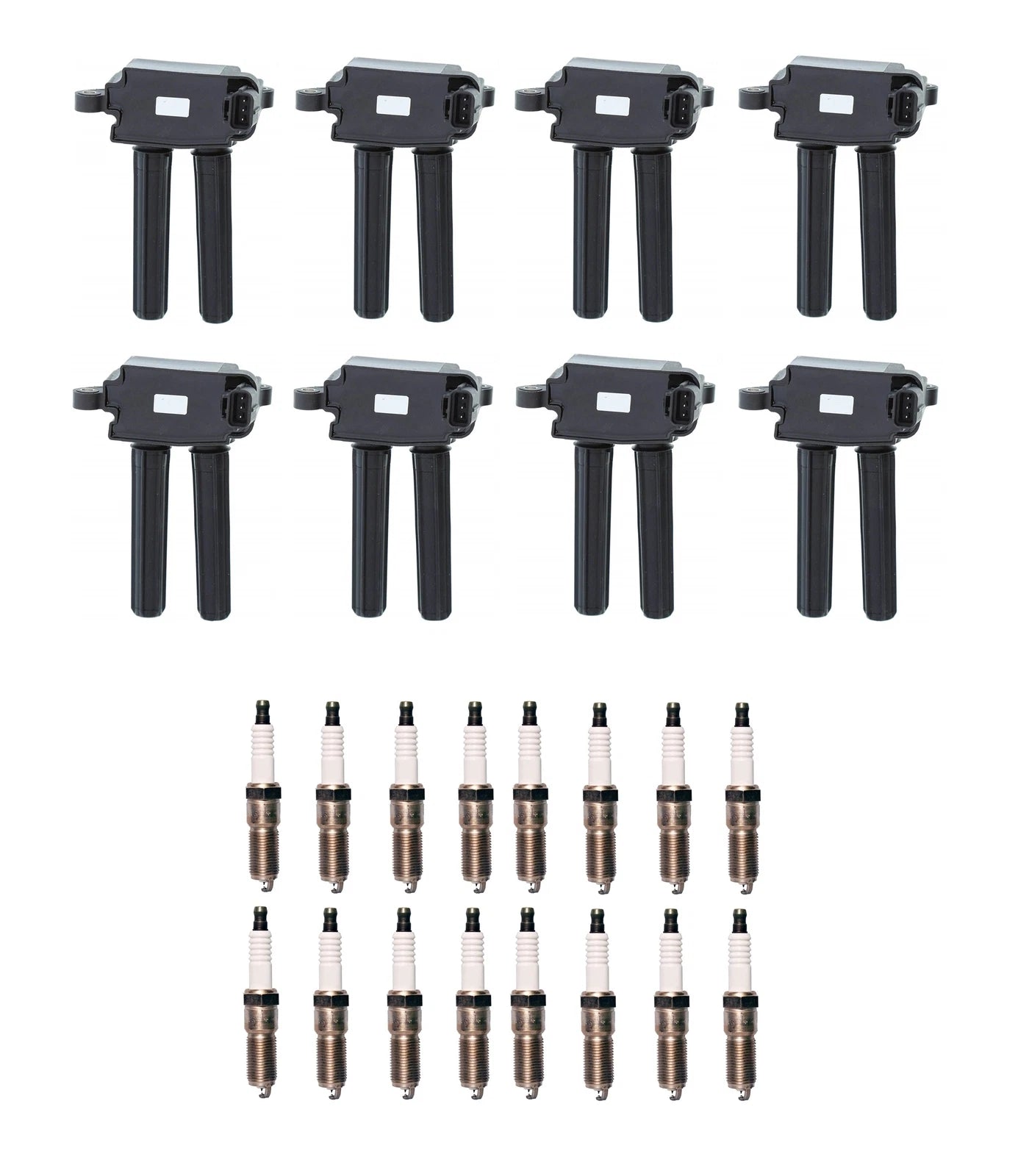 Set of 8 Ignition Coils & 16 Iridium TT Spark Plugs for 5.7L 6.1L V8 (2005–2023)