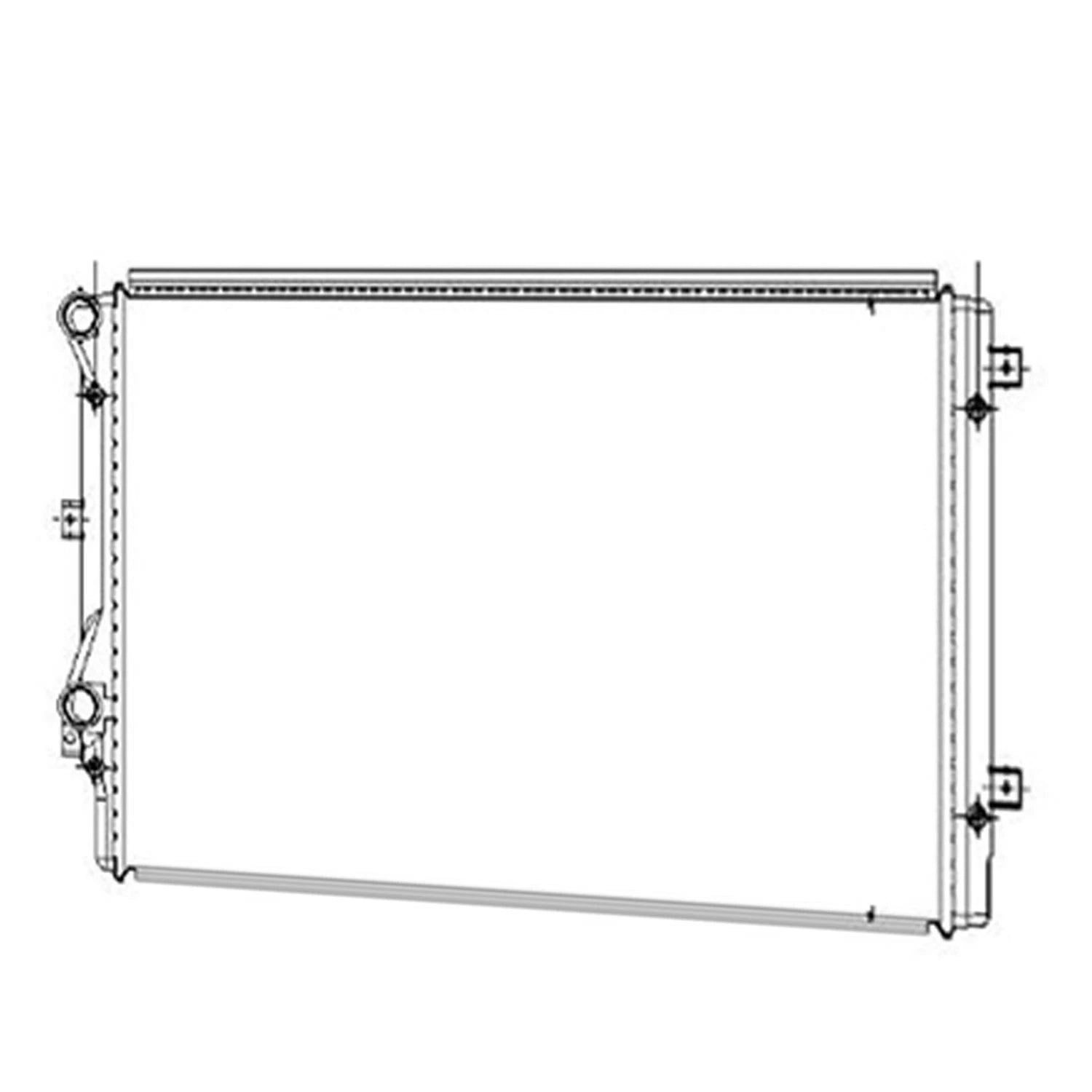 Replacement Radiator for Toyota Hilux (2005–2015)