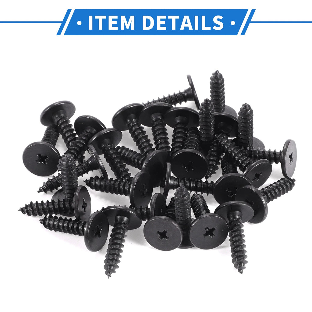 30 Pcs Fender Liner Splash Shield Bumper Cover Screw for Honda Accord (2008–2020)