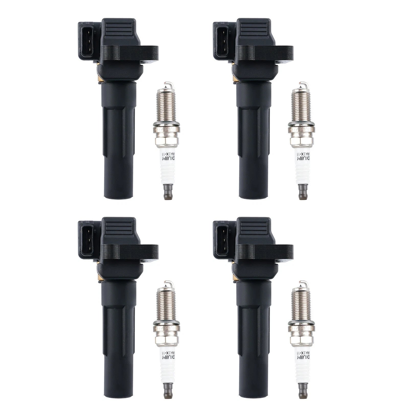 Set of 4 Ignition Coils with Iridium Plugs for Subaru Legacy (YYYY–YYYY)