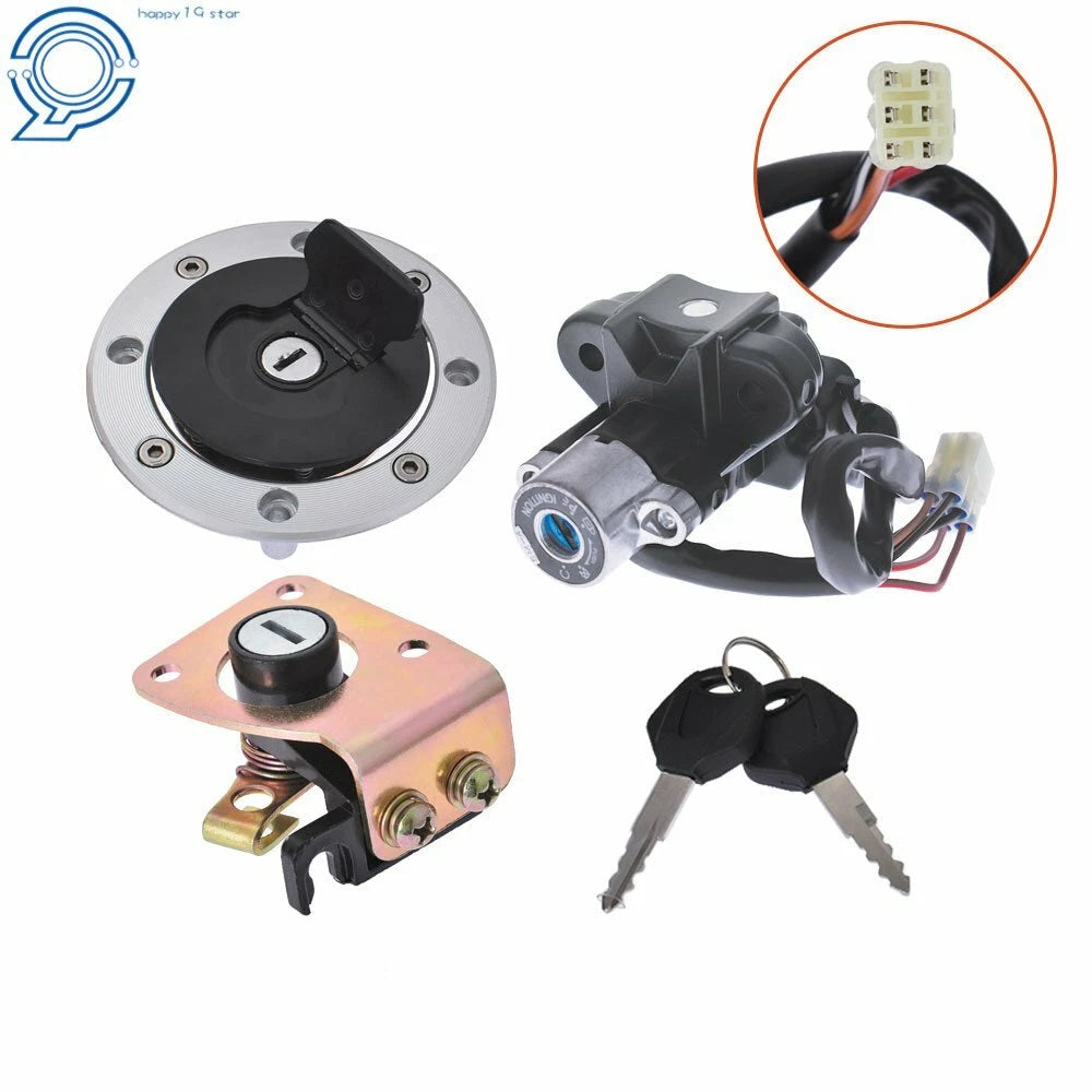 Ignition Switch Gas Cap Lock Key Set for Suzuki GSXR600 (1997–2000)