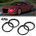Set of 4 Black Air Vent Inner Trim Aluminum Alloy for Audi A3 S3 Q2L (2013–2021)