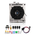 2 Row Aluminum Cooling Radiator Shroud Fan for Honda Del Sol (1993–1997) CC1290