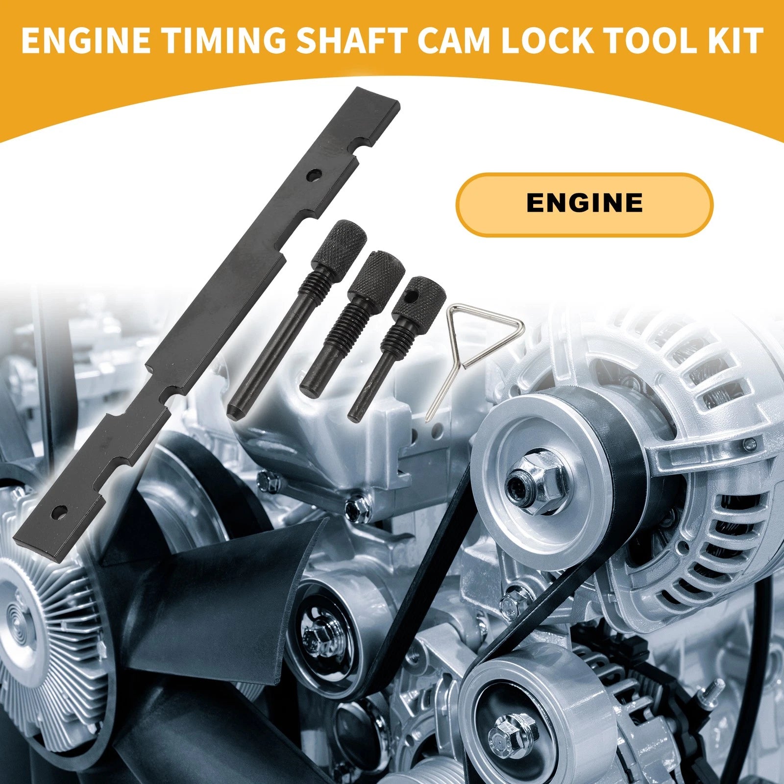 Engine Timing Shaft Cam Lock Tool Kit for Ford Fiesta (2011–2019)