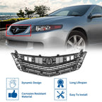 Front Upper Bumper Grille for Acura TSX (2009) - Black