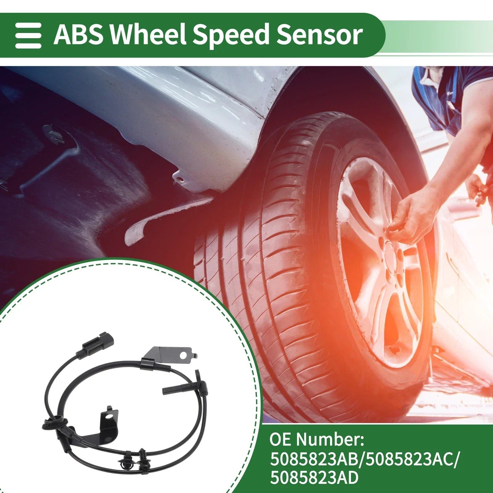 ABS Wheel Speed Sensor for Dodge Avenger Front Left (2008-2014)