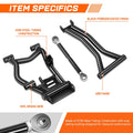 Set of 2 Tubular Rear Upper & Lower Offset Control A-Arms for Polaris RZR S/4 (2009–2014)