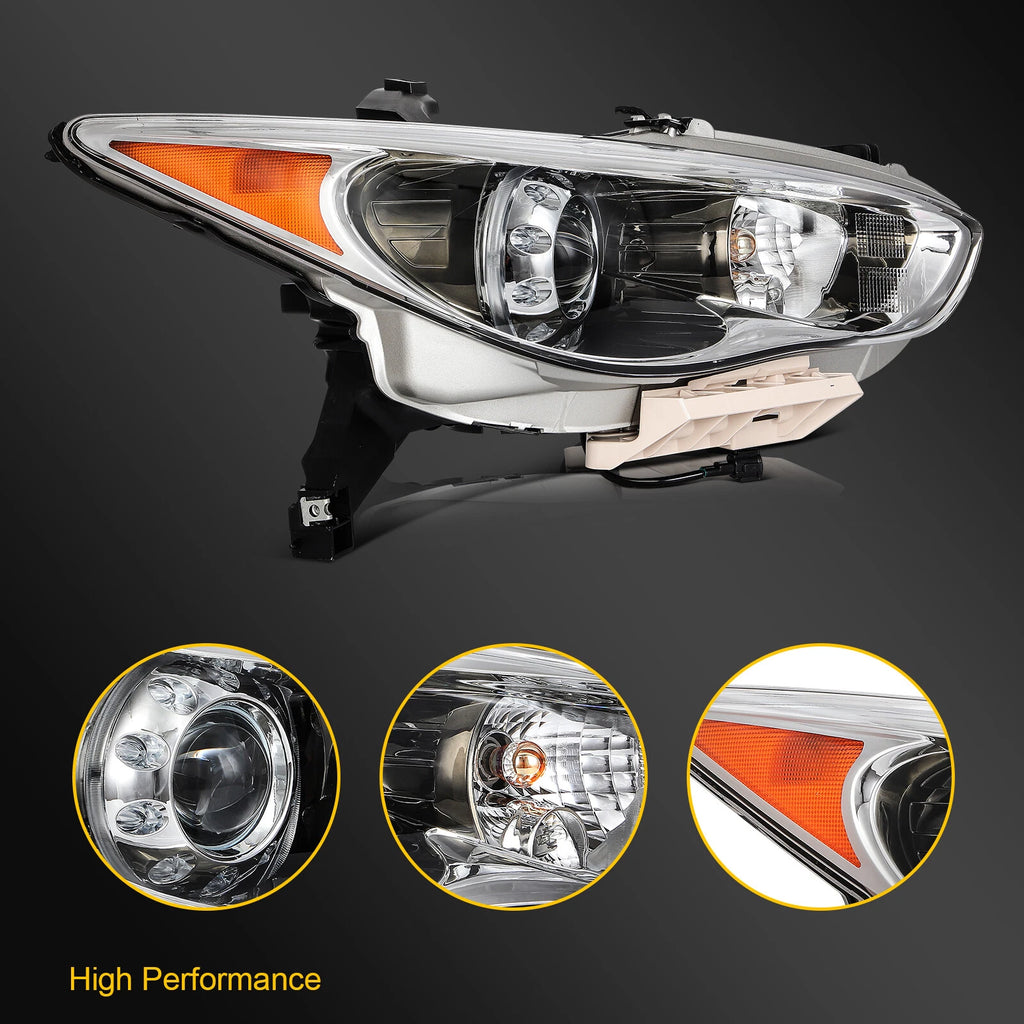 Right Side Headlight with HID/Xenon for Infiniti JX35, QX60 (2013–2015)