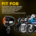 Set of 4 Bullet Turn Signal Blinker Lights Amber for Harley Davidson