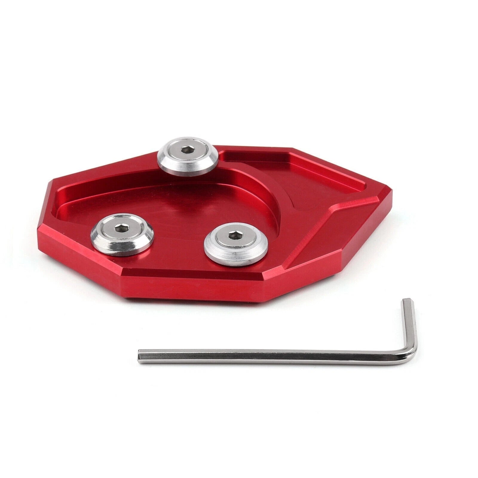 Kickstand Plate for Kawasaki ZX-14R/ZZR1400/GTR1400 (2007–2014) Red