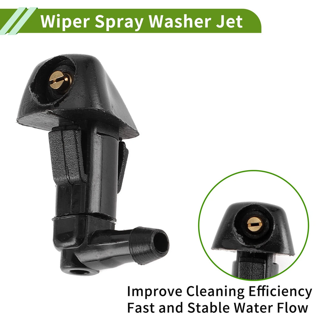 Set of 1 Windshield Washer Nozzle w/ Hose Connector for Honda (No.76810SDAA11)