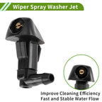 Set of 1 Windshield Washer Nozzle w/ Hose Connector for Honda (No.76810SDAA11)