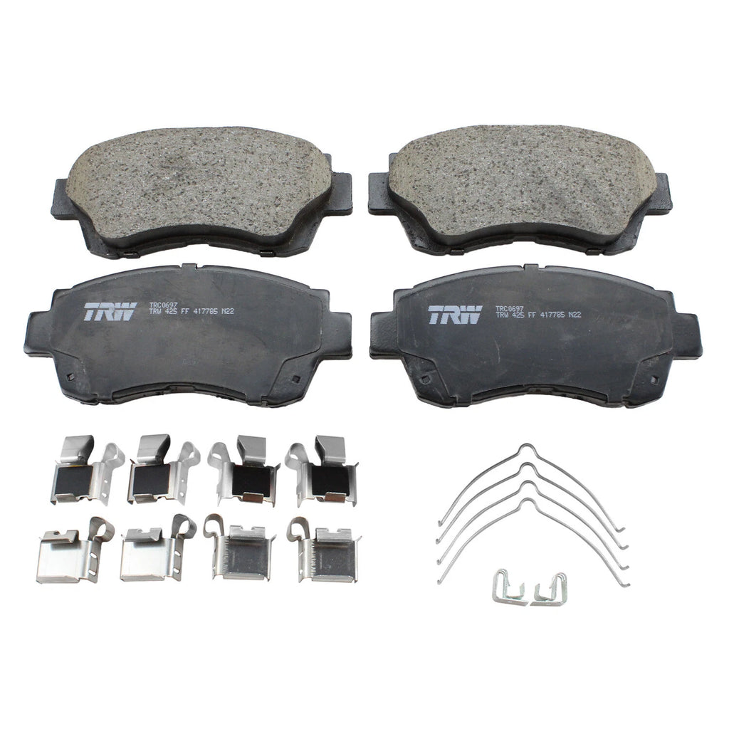Set of 4 TRW Pro Front Ceramic Brake Pads for Lexus ES300, Toyota Avalon, Camry, Celica (1992–2006)