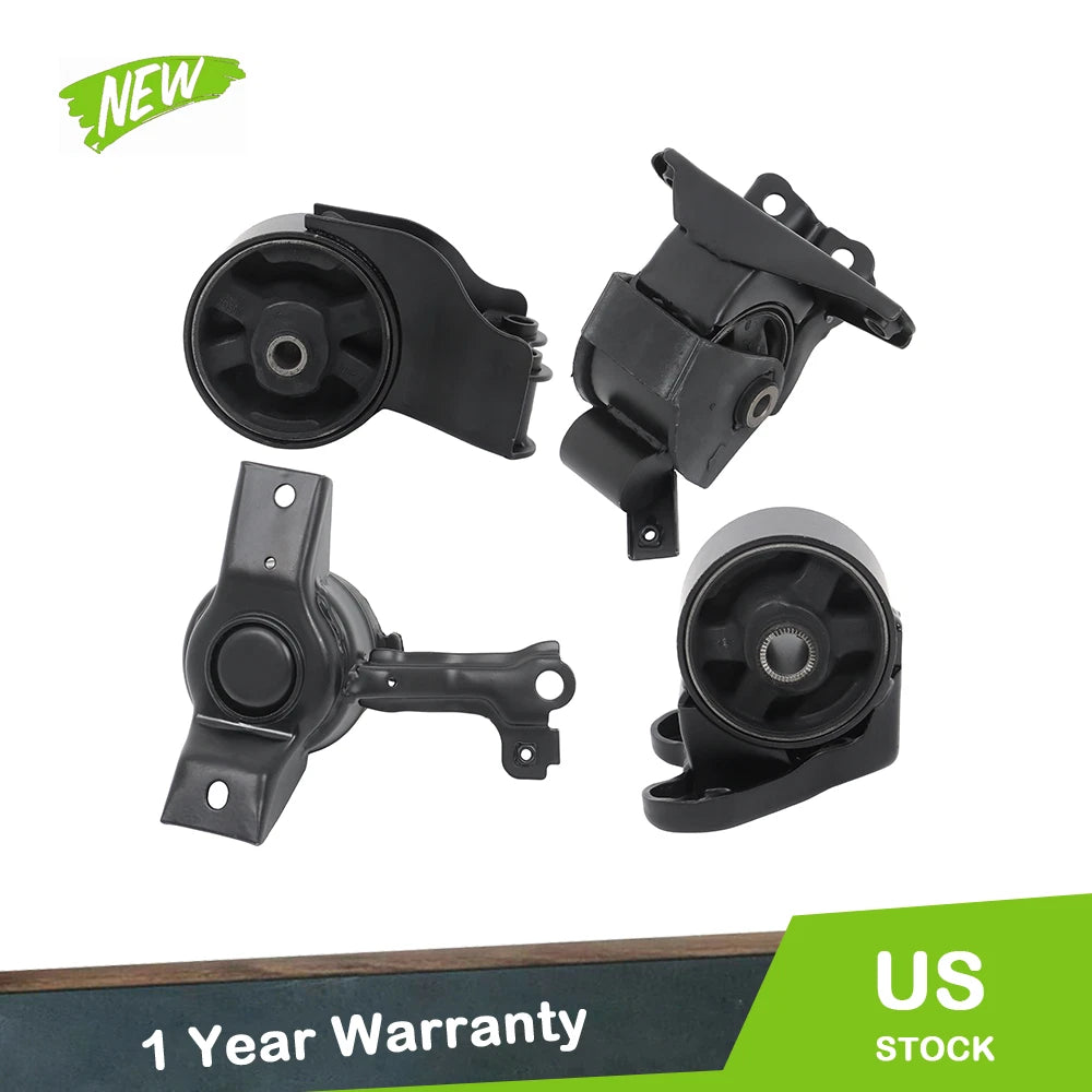 Set of 4 Engine Motor Mounts for Hyundai Elantra/Tiburon (2001–2006)