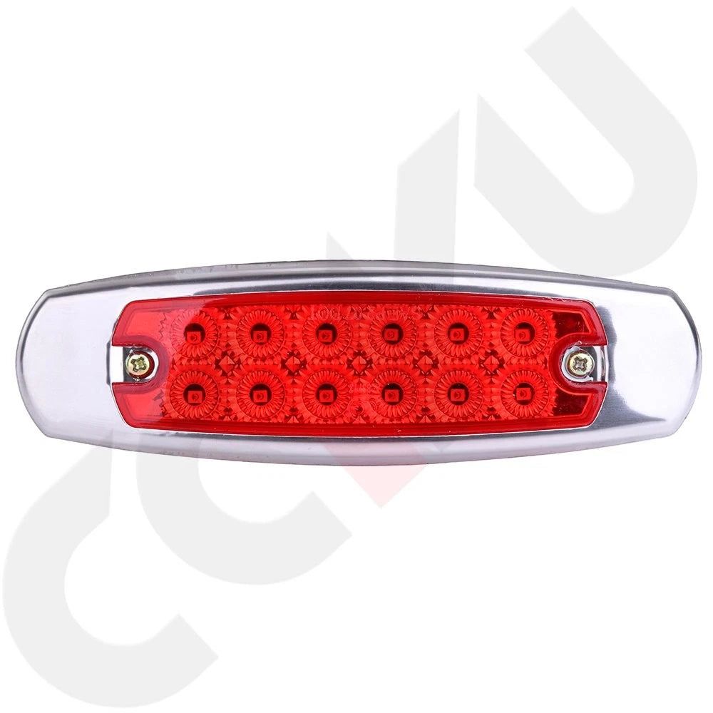 10 Pack LED Side Marker Lamps for Freightliner Truck Trailer (12V)
