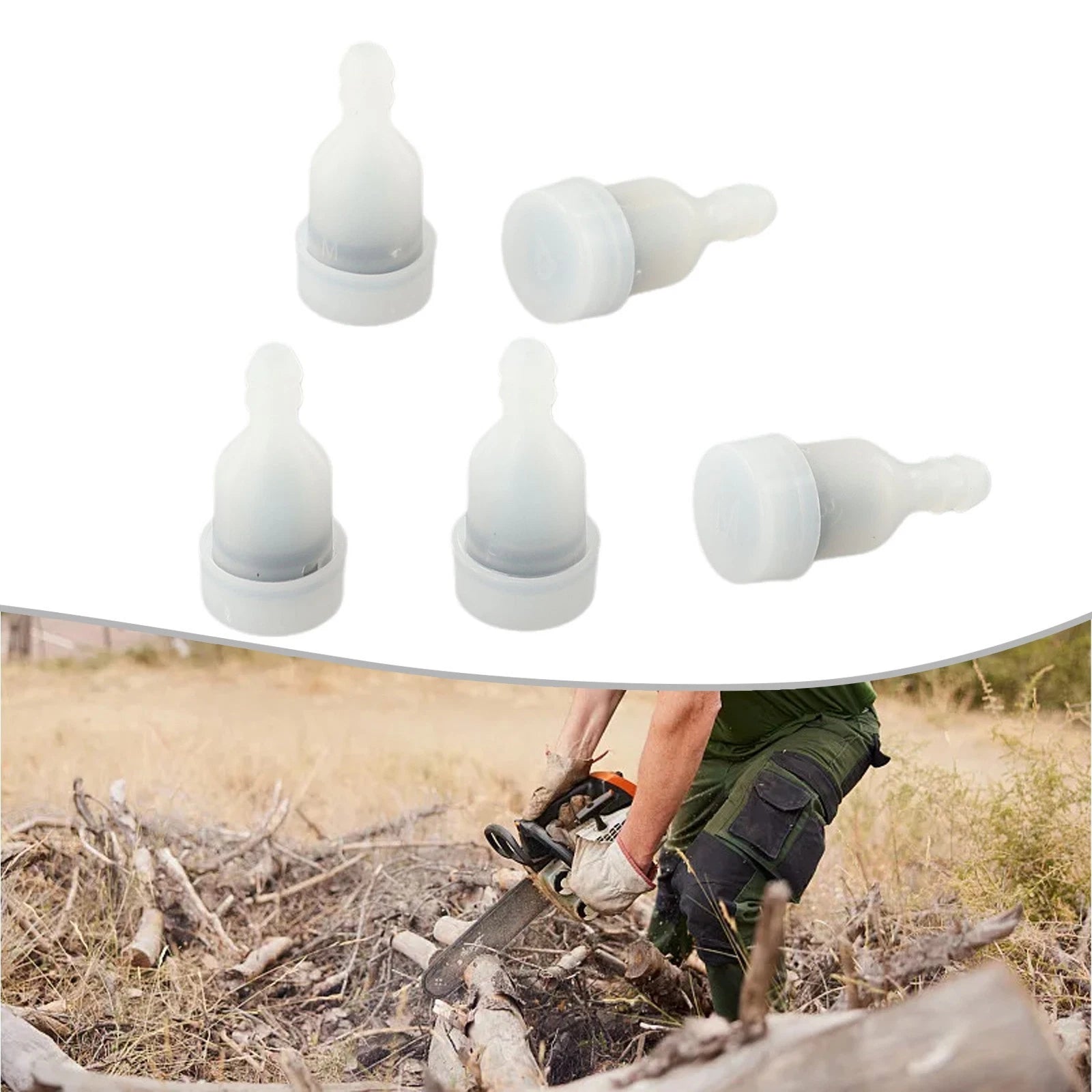 5Pcs Fuel Tank Breather Vent Air Check Valve for Chainsaw Brush Cutter (4500)