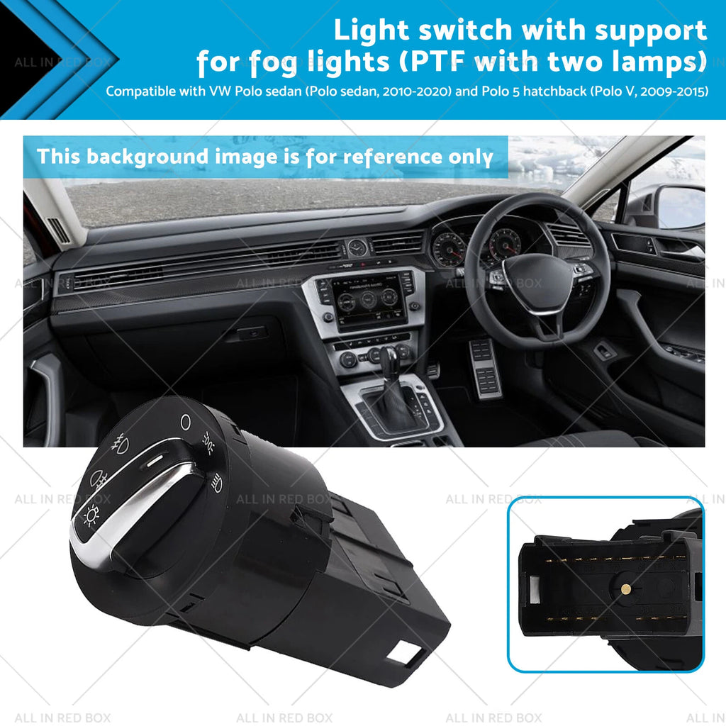 Light Switch with Fog Lights for VW Polo (2005–2022), Beetle (2012–2016)