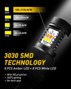 2X LED Dual Color Switchback Turn Signal Lights for [Make Model]