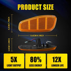 Amber LED Front Fender Side Marker Lights for Jeep Renegade (2015–2023)