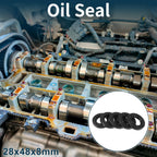 Set of 5 Oil Seal Rotary Shaft Seal NBR Rubber 28x48x8mm
