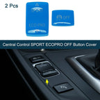 Blue  ECOPRO Off Button Cover for BMW 1/2/3/6 Series