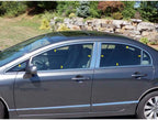 16p Luxury FX Chrome Window Package (w/Posts & Sill) for 06-11 Honda Civic