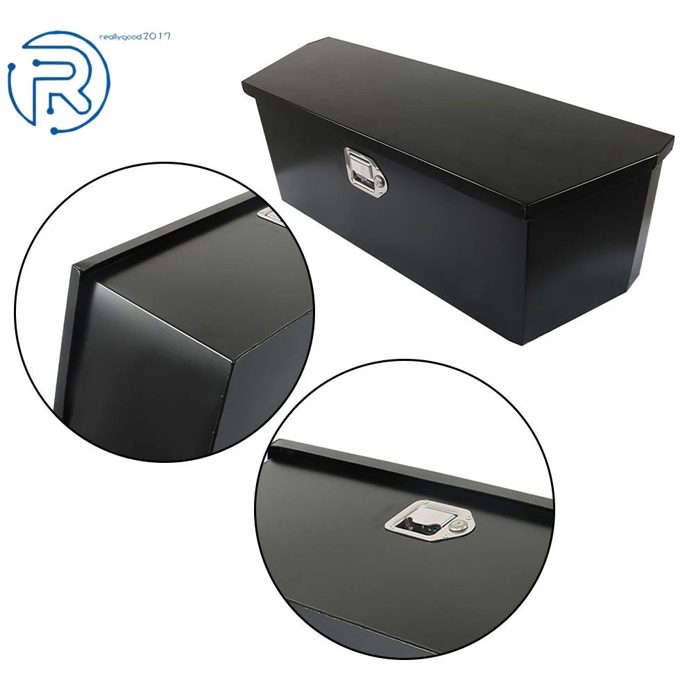 Truck Tongue Tool Box for Flatbed Trailers (35" x 12.2" x 11.8") Black