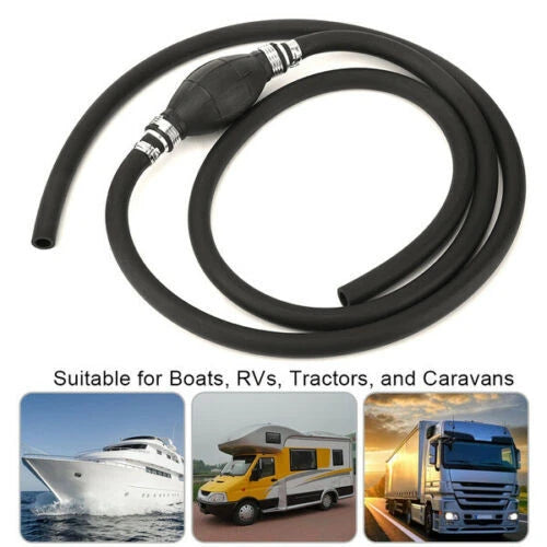 5/16" Fuel Gas Hose Line Assembly with Primer Bulb for Marine Outboard (US)