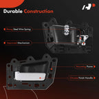 2X Rear Chrome Interior Door Handle for Jeep Grand Cherokee (2005–2011)