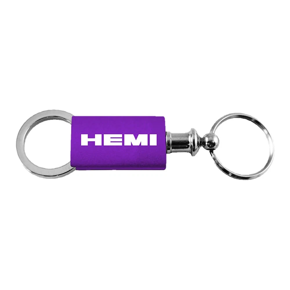 Purple Anodized Aluminum Valet Keychain - Officially Licensed for Hemi Vehicles