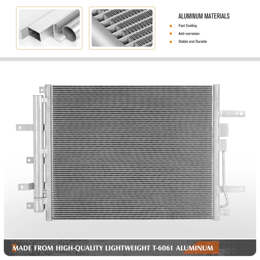 A/C Condenser for Kona Electric/Niro EV (2019–2023) OE Style Aluminum Core
