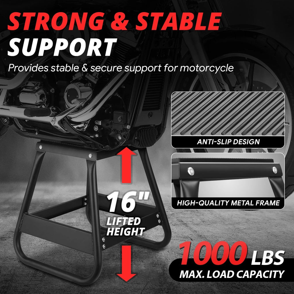 16 in Lift Height Motorcycle Panel Stand for Dirt Bike (1000 lbs Load)