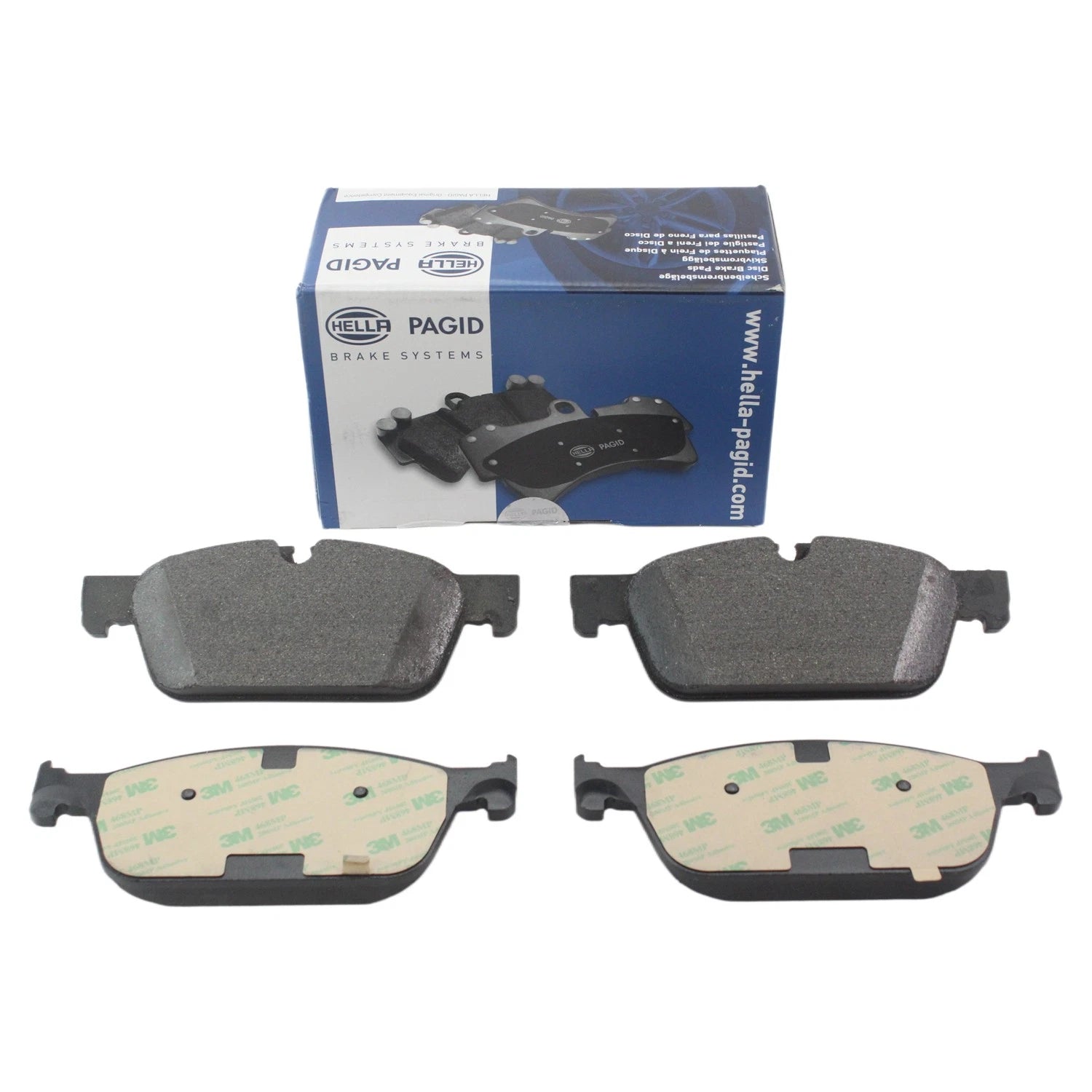 Set of 4 Hella Low-Metalli Front Disc Brake Pads for Mercedes Benz W166 C292 X166