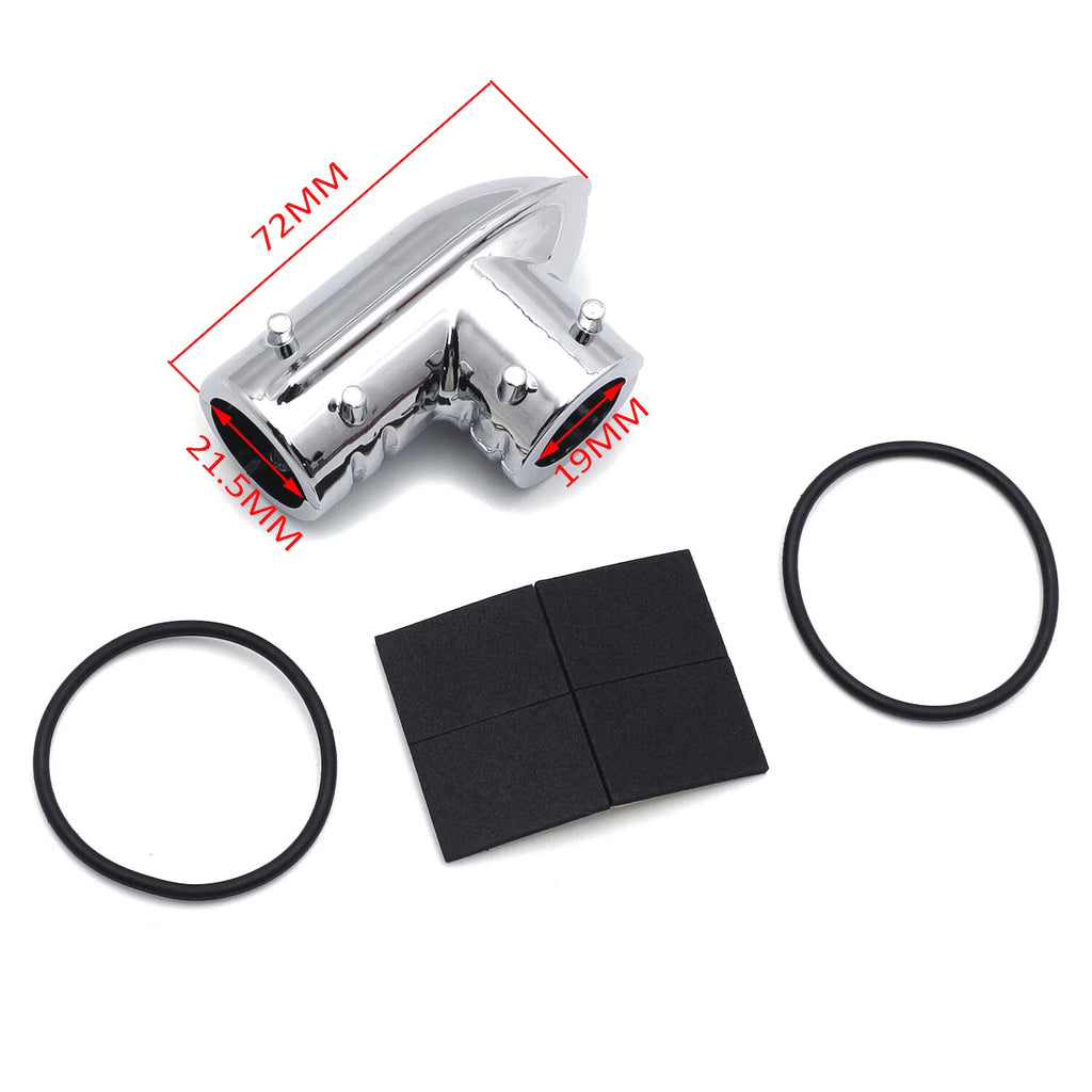 Chrome Fuel Line Fitting Cover for Harley FLHXS Street Glide Special (2007–2016)