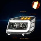 OE Style Projector Headlights for Chevy Impala (2014–2020) Black Housing