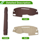 Dashboard Cover for Ford Mondeo (2004–2012) Dash Mat Carpet Brown