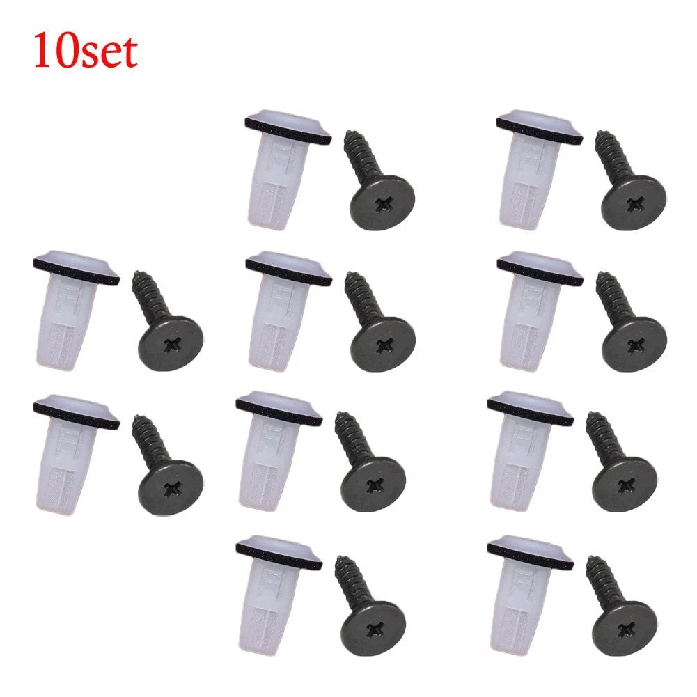 Set of 10 Screw Fit Grommet Clips for Car Wheel Arch