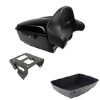 King Trunk Backrest Solo Mount Rack for Harley Touring Street Glide (2014–2026)