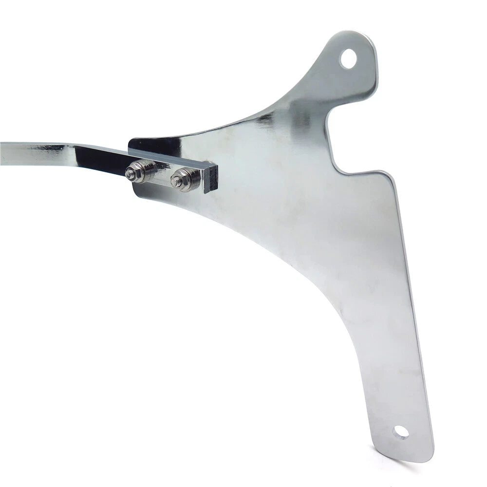 Chrome Flame Backrest Sissy Bar w/ Leather Pad for Kawasaki Vulcan 800 (1996–2006)