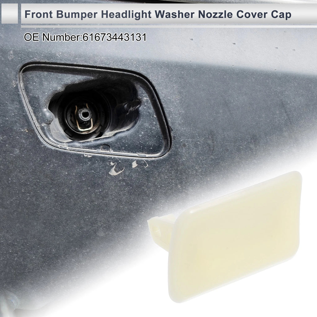 Bumper Headlight Washer Nozzle Cover Cap for BMW X3 (Unpainted)
